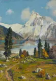 Cesare Maggi, Paesaggio alpino con lago