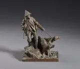 Michele Vedani, Cacciatore con cani, sculpture