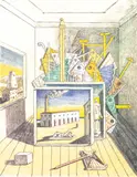 INTERNO METAFISICO (SECONDA VERSIONE) by Giorgio de Chirico, print (other), sold Dec 2024