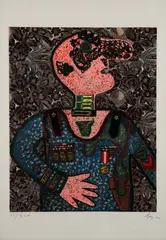 Enrico Baj, IL GENERALE BAZOOKA, print (other)