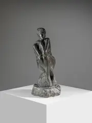 FIGURA ACCOCCOLATA by Emilio Greco, sculpture, sold Dec 2024