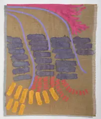 DISCENDENTE by Giorgio Griffa, sold Dec 2024