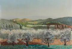 PAESAGGIO by Giovanni Colacicchi, sold Nov 2024
