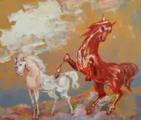 Aligi Sassu, IL CAVALLO ROSA E IL CAVALLO BIANCO