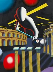 FROM HERE TO ETERNITY by Mark Kostabi, sold Nov 2024