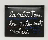 Ben Vautier, LA NUIT TOUS LES ARTS SONT NOIRES