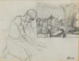 FIGURA E COMPOSIZIONE CON FIGURE, (1925) by Mario Sironi, sold Oct 2024