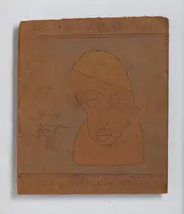 Frédéric Bruly Bouabré, UN NUAGE BLANC FIGURANT UN SAGE, 1979