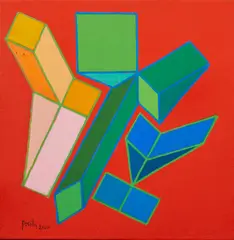 GLIFO, 2000 by Achille Perilli, sold Oct 2024