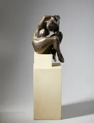 Augusto Murer, NUDO FEMMINILE SEDUTO, 1972, sculpture