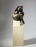 Augusto Murer, NUDO FEMMINILE SEDUTO, 1972