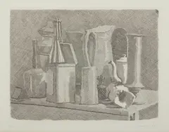 Giorgio Morandi, GRANDE NATURA MORTA CON CAFFETTIERA (II STATO), 1933, print (other)