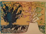 Pierre Alechinsky, VOLCAN ALPGABETIQUE, 1970