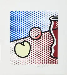 Roy Lichtenstein, STILL LIFE WITH A RED JAR, 1994, print (other)