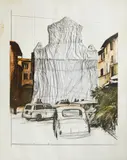 Christo & Jeanne-Claude, WRAPPED FOUNTAIN AND WRAPPED TOWER, SPOLETO, 1968, 1972