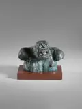 Antonio Ligabue, BUSTO DI GORILLA, 1956, sculpture