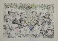 Antonio Possenti, CAFFE' 90; IL QUARTO PLATANO AL FORTE DEI MARMI, print (other)