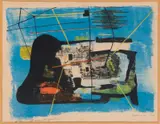 Giuseppe Santomaso, IL MURO DEL PESCATORE, 1954, print (other)