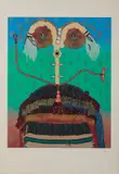 Enrico Baj, LA PRINCIPESSA CATERINA ROMANOVNA VORONTSOVA DASHKOVA, 1975, print (other)