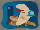 Enrico Prampolini, PAESAGGIO COSMICO (AEROPITTURA), ANNI '30