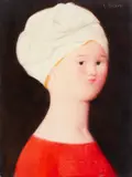 Antonio Bueno, RAGAZZA CON IL TURBANTE, (1982)