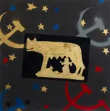 Franco Angeli, SOUVENIR DI ROMA (SIMBOLI),1973