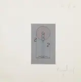 Agostino Bonalumi, DUE DI DENARI, 1971, print (other)