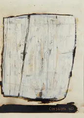 Pietro Consagra, FONDO BIANCO (UNA IMMAGINE), 1960