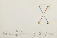 QUATTRO DI SPADE by Adriano Spatola, sold Jul 2024