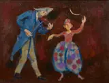 Trento Longaretti, IL VIOLINISTA DEL CIRCO E IL CLOWN, 1990