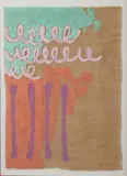 Giorgio Griffa, CAMPO VERDE CAMPO ROSSO, 1985