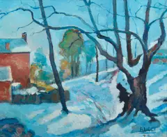 Anselmo Bucci, PAESAGGIO INVERNALE FRANCESE, 1923