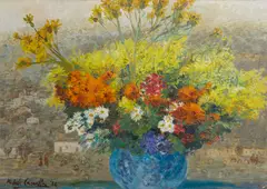 Michele Cascella, FIORI DELL'ORTO, 1954