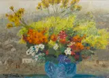 Michele Cascella, FIORI DELL'ORTO, 1954