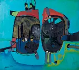 Gianni Dova, L'INCONTRO, 1954