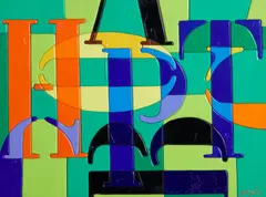 Ugo Nespolo, LETTERING