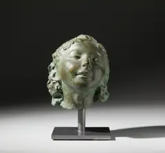 Carlo Conte, SENZA TITOLO (TESTA DI BAMBINO), sculpture