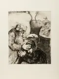 DALLA SERIE LA BIBLE: JACOB BE'NI PAR ISAAC by Marc Chagall, print (other), sold Mar 2024
