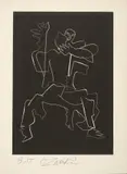 Ossip Zadkine, SENZA TITOLO (SEPT CALLIGRAFE D'APOLLINAIRE), 1967, print (other)