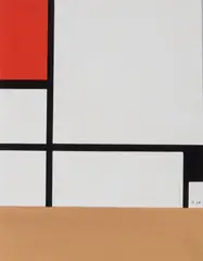 Piet Mondrian, COMPOSITION, 1957, print (other)