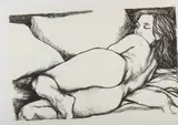 Renato Guttuso, SENZA TITOLO (DONNA DISTESA), print (other)