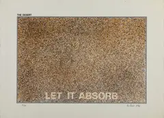 Antonio Dias, THE DESERT (LET IT ABSORB), print (other)