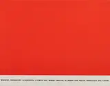 Emilio Isgrò, GORBACIOV CORRE NEL ROSSO ( CICLO STORIE ROSSE), 1990, print (other)