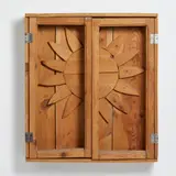 Mario Ceroli, SOLE NELLA FINESTRA, 1971, sculpture