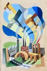 Italo Ferro, SENZA TITOLO (AEROPITTURA)