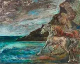 Aligi Sassu, CAVALLINI IN RIVA AL MARE,