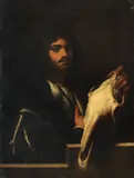Pietro della Vecchia, Ritratto di Giorgione con un teschio di cavallo