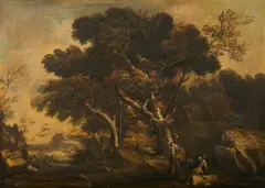 Antonio Maria Marini, Paesaggio con soldati a riposo