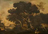 Antonio Maria Marini, Paesaggio con soldati a riposo