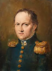 Francesco Podesti, Attribuito a. Ritratto del generale Millefiorini, comandante della Guardia Nobile di sua Santità